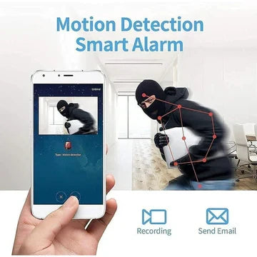 Compact WiFi Security Camera with Magnetic Mount, Video and Audio Capable