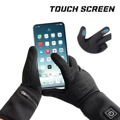 Slim Fit Battery Powered Inner Gloves with Three Heat Levels and Touchscreen Tips