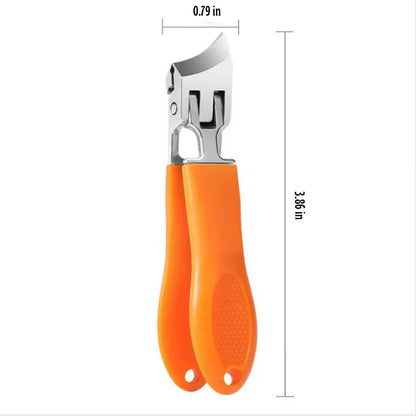 Stainless Steel Toenail Cutter with Extra Wide Opening for Hard and Ingrown Nails