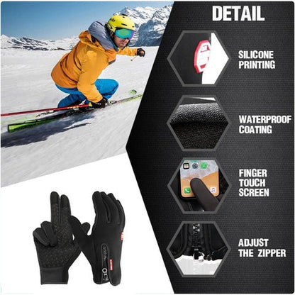 Rechargeable Battery Warming Gloves for Men and Women with Touchscreen Fingertips