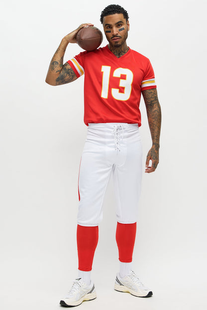 Sporty Cropped Costume Set with Panty Bottom and Arm Bands