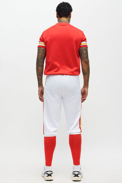 Sporty Cropped Costume Set with Panty Bottom and Arm Bands