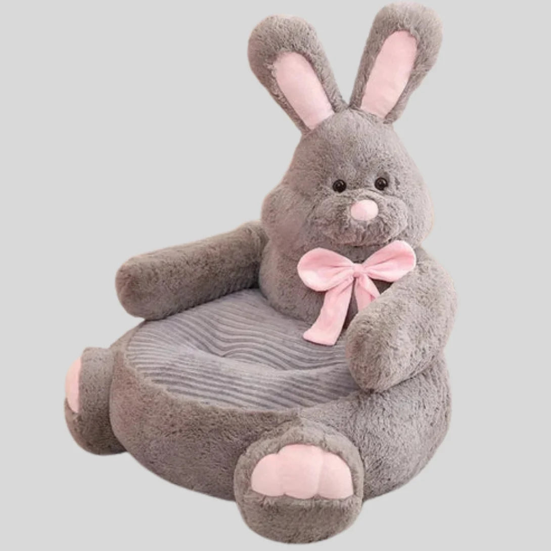Animal Themed Fluffy Sleeping Bed for Pets with Bolster Rim and Washable Fabric