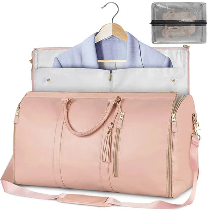 Foldable Suit Cover Travel Case with Inner Storage Compartments and Carry Strap