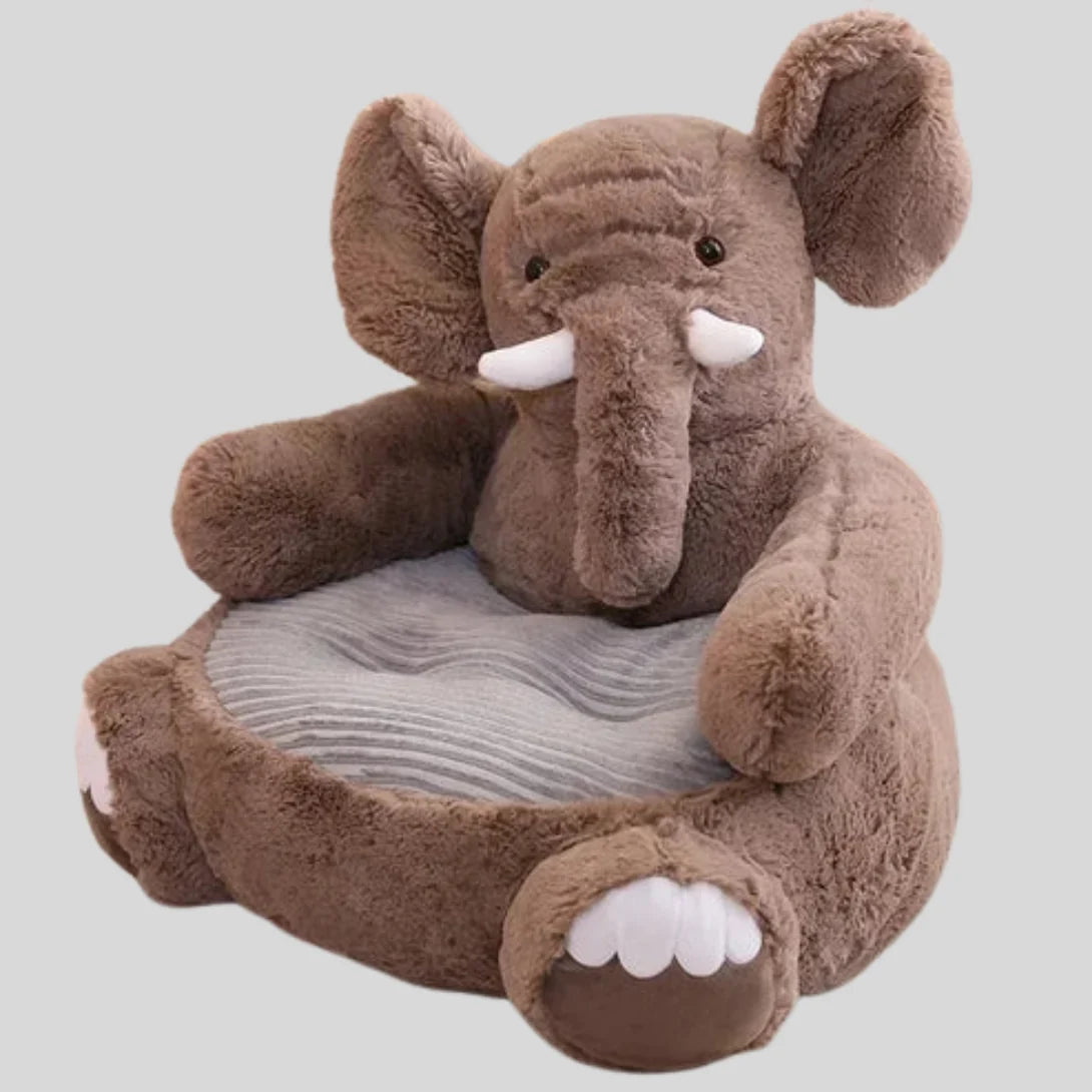 Animal Themed Fluffy Sleeping Bed for Pets with Bolster Rim and Washable Fabric