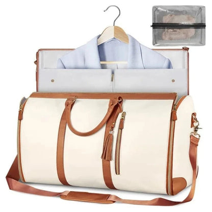 Foldable Suit Cover Travel Case with Inner Storage Compartments and Carry Strap