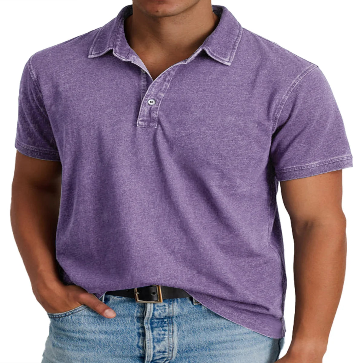 Mens Loose Fit Collared Casual Shirt with Washed Finish, Choice of 10 Colours