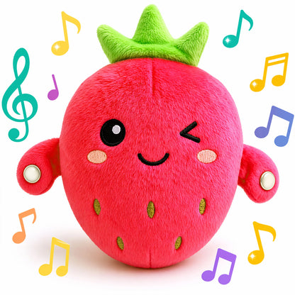Touch Sensor Stuffed Animal Toy with Sound and Movement Reactions
