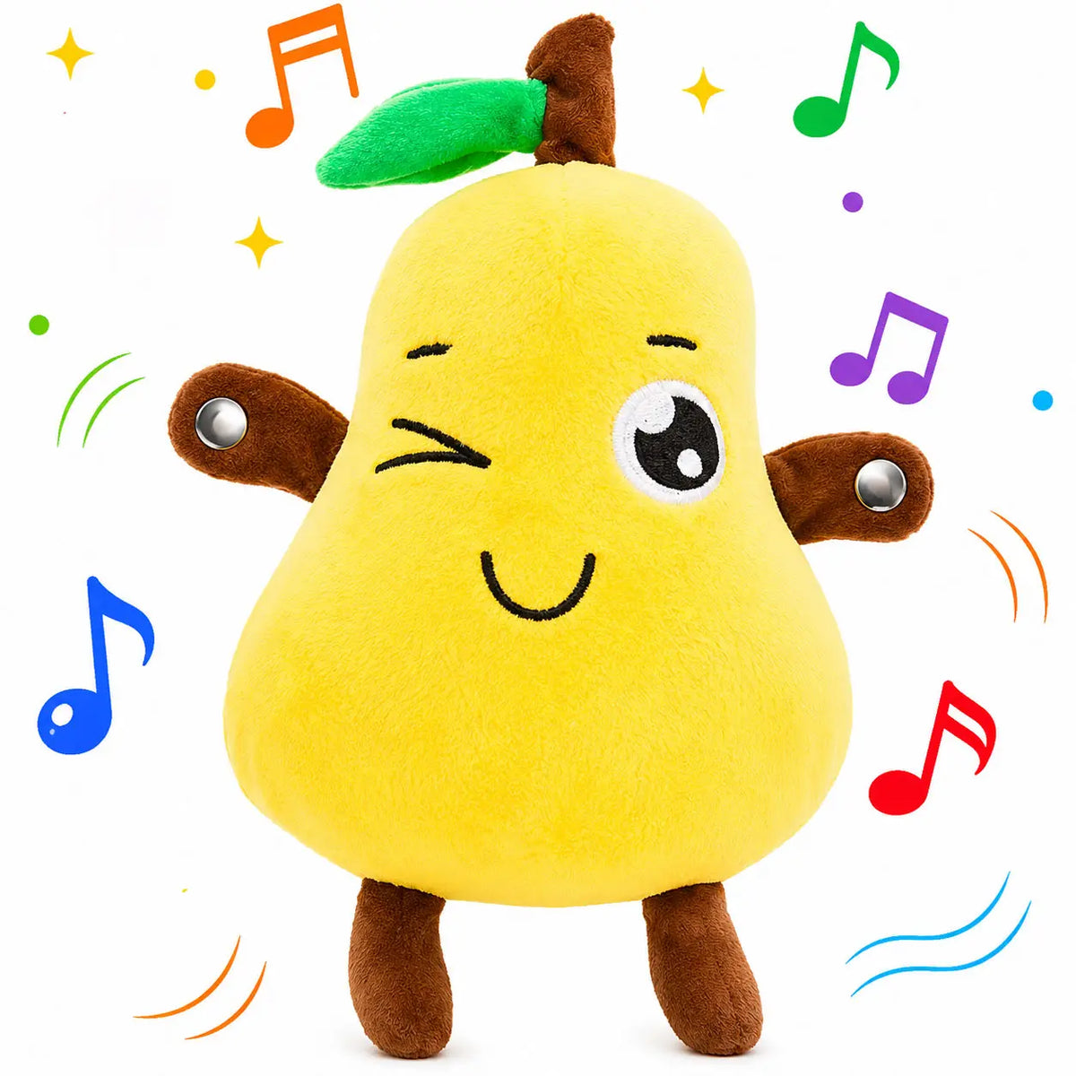 Touch Sensor Stuffed Animal Toy with Sound and Movement Reactions