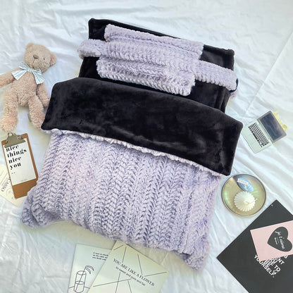 Fluffy Dog and Cat Cushion Bed with Detachable Cover and Bonus Pillow