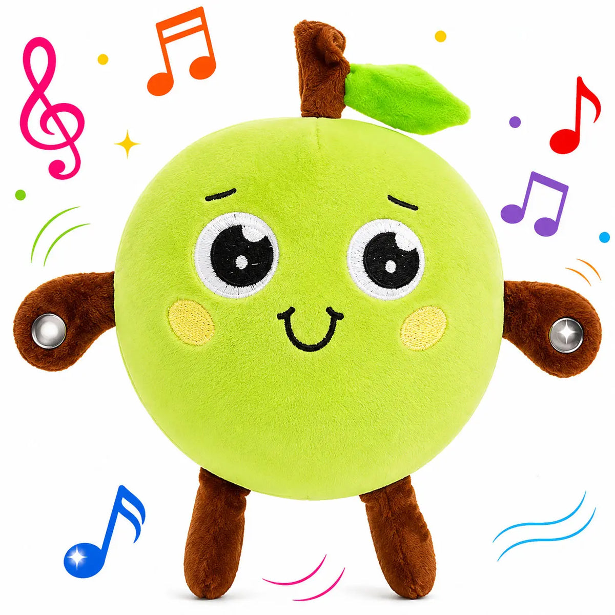 Touch Sensor Stuffed Animal Toy with Sound and Movement Reactions