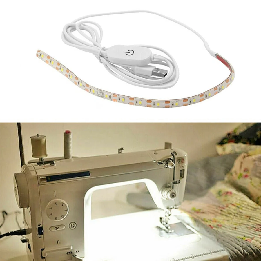 Flexible LED Light Strip for Sewing Machines with Touch Dimmer