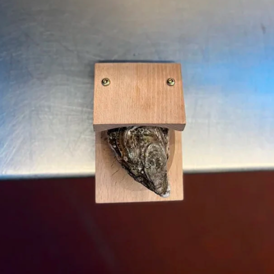 Wood Oyster Clamp Tool for Fast and Secure Shell Opening
