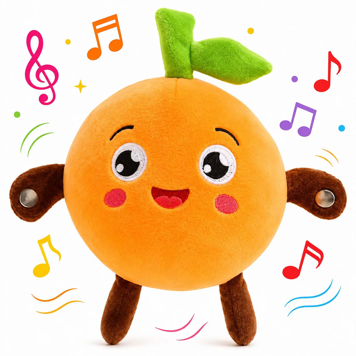 Touch Sensor Stuffed Animal Toy with Sound and Movement Reactions