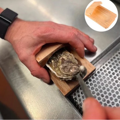 Wood Oyster Clamp Tool for Fast and Secure Shell Opening