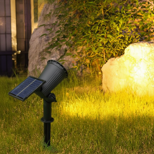 Solar Landscape Spotlight with 90 Degree Tilt and 9 Color Modes