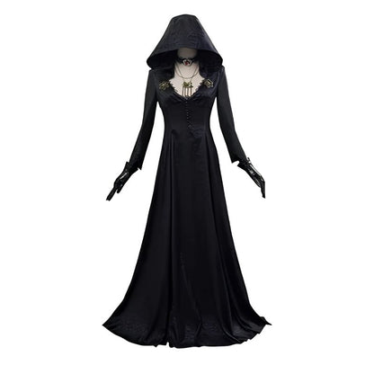 High Quality Official Evil Village Vampire Lady Cosplay Outfit