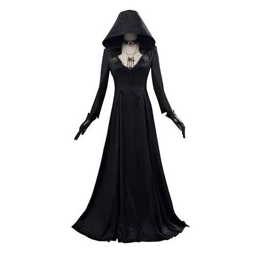 High Quality Official Evil Village Vampire Lady Cosplay Outfit