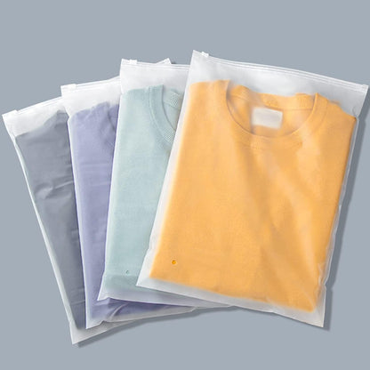 Frosted Zip Storage Bags with Ventilation Holes and Slide Closure, 20 Pack