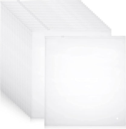 Frosted Zip Storage Bags with Ventilation Holes and Slide Closure, 20 Pack