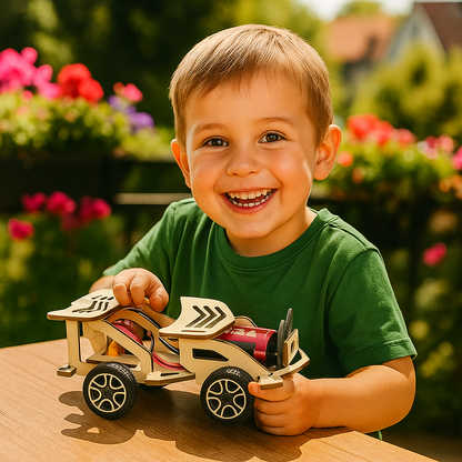 STEM Building Set with Hydraulic Arm and Propeller Plane Models