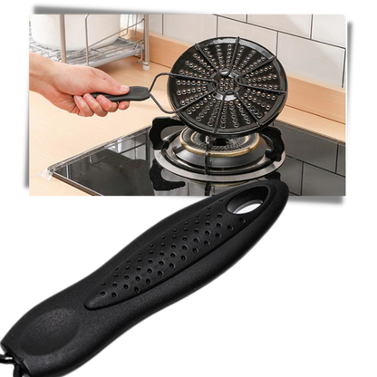 Iron Heat Diffuser Plate with Non Slip Surface and Centered Depression, Multi Burner Compatible