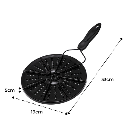 Iron Heat Diffuser Plate with Non Slip Surface and Centered Depression, Multi Burner Compatible
