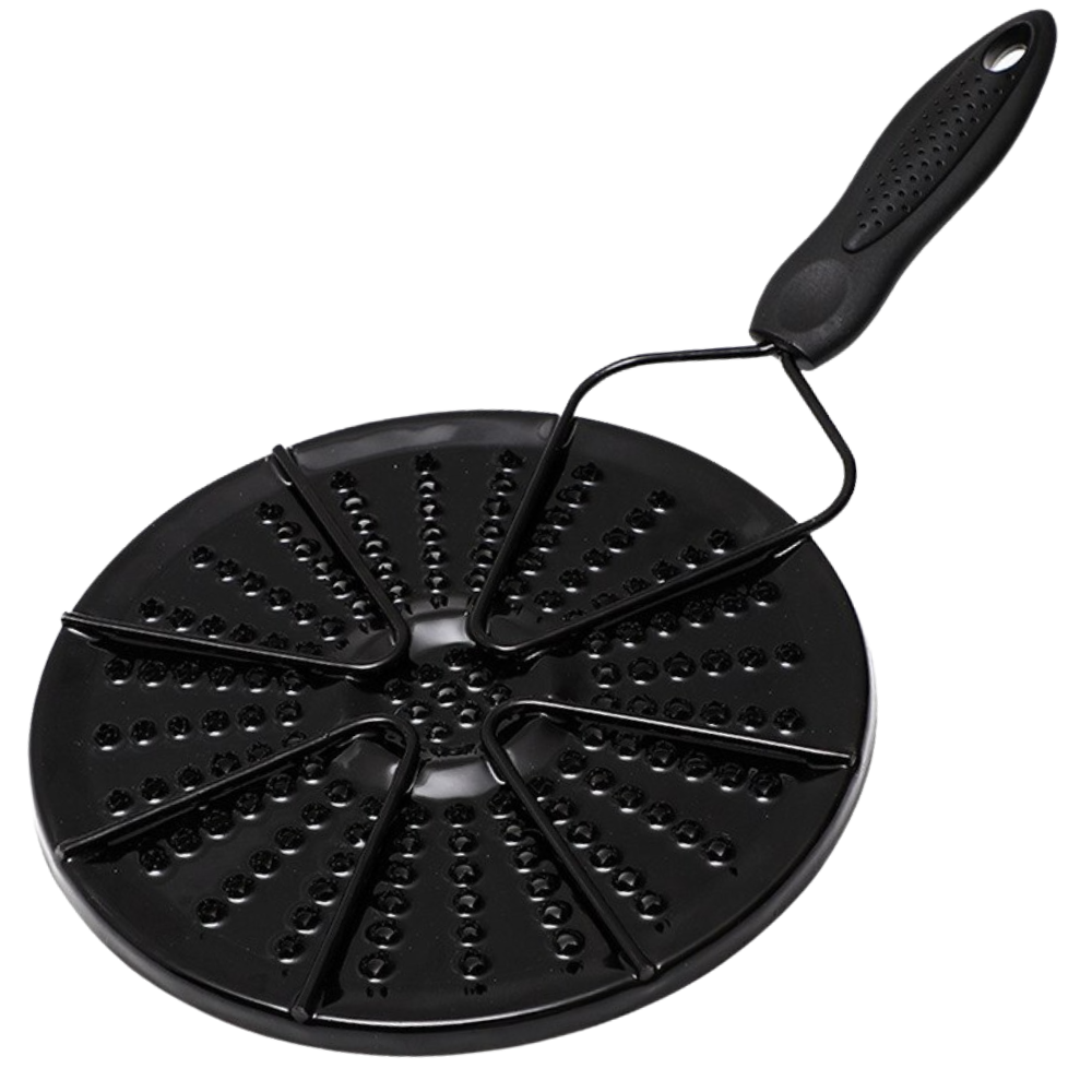 Iron Heat Diffuser Plate with Non Slip Surface and Centered Depression, Multi Burner Compatible