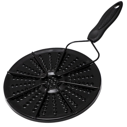 Iron Heat Diffuser Plate with Non Slip Surface and Centered Depression, Multi Burner Compatible