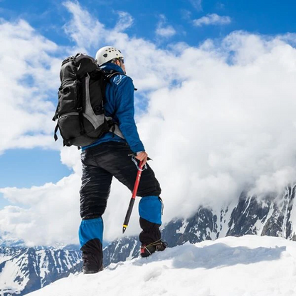 Goose Down Insulated Pants with Side Zippers and Oxford Legs for Winter Hiking