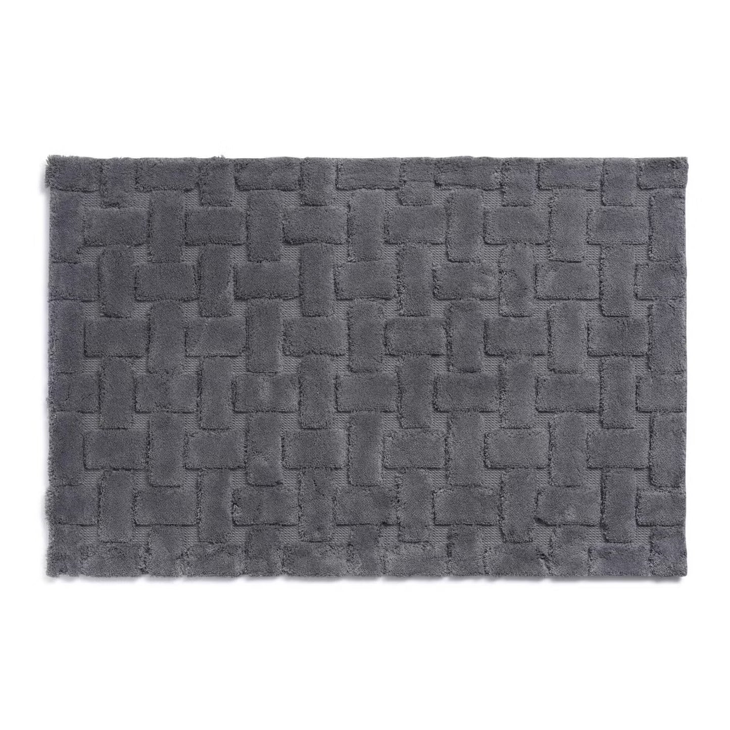 Jacquard Bathmat, Dark Gray
