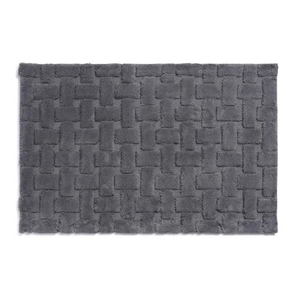 Jacquard Bathmat, Dark Gray