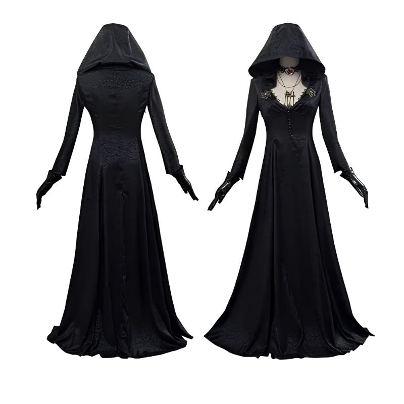 High Quality Official Evil Village Vampire Lady Cosplay Outfit