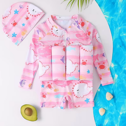3-in-1 Swim Vest with UV Protection SPF 50+
