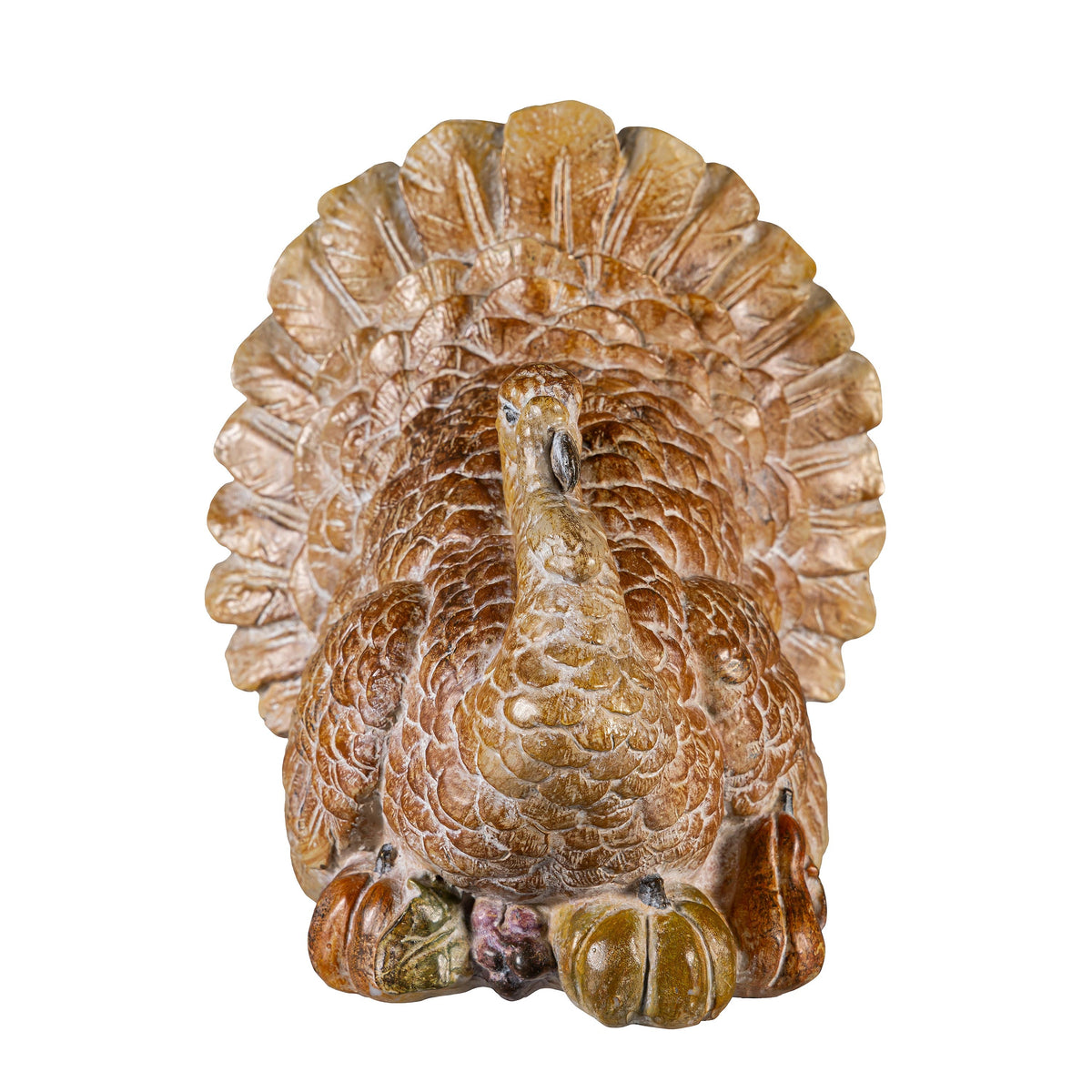 Decorative Fall Turkey Statue, 7 Inches