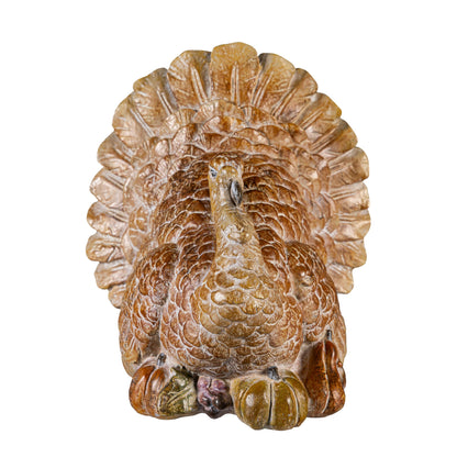 Decorative Fall Turkey Statue, 7 Inches