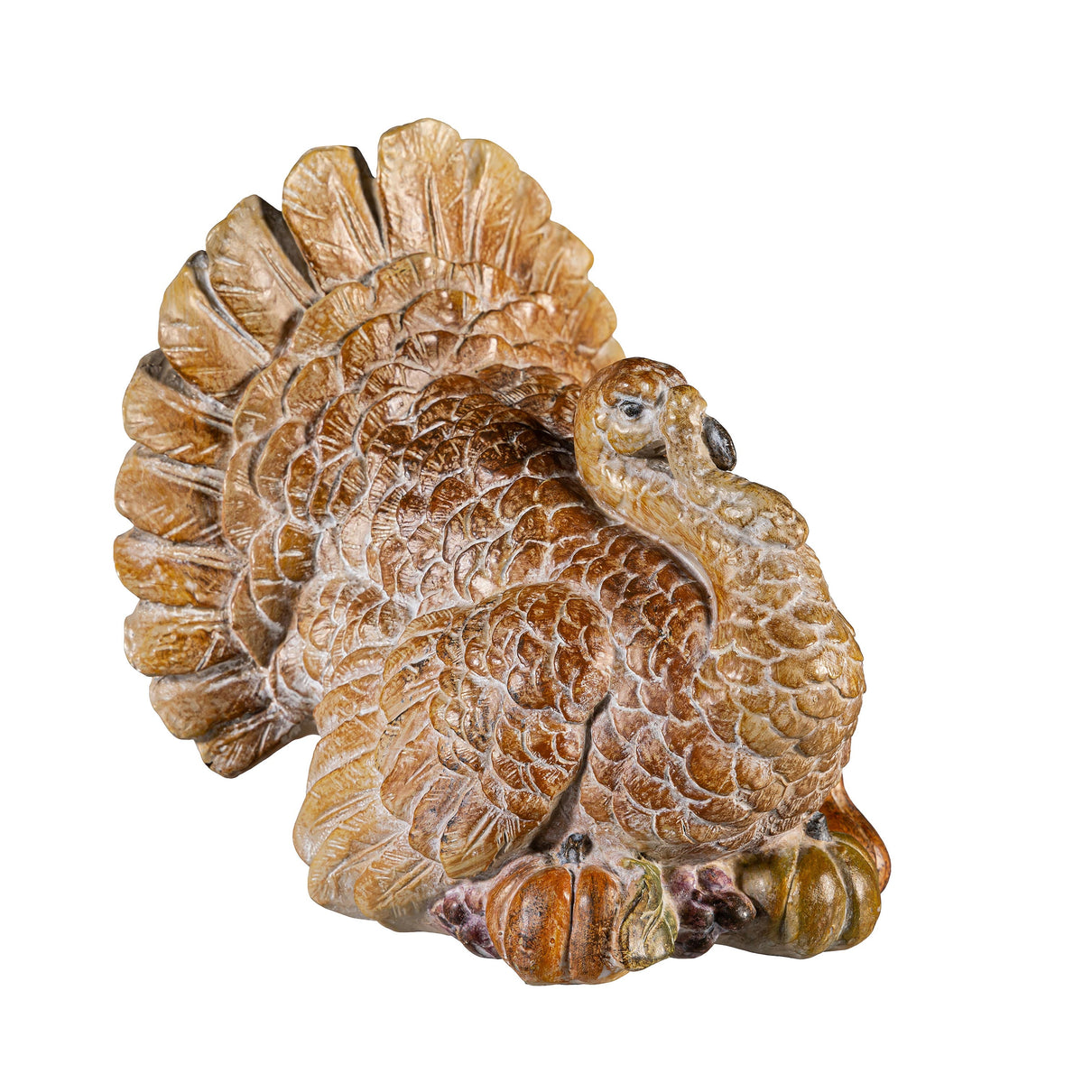 Decorative Fall Turkey Statue, 7 Inches