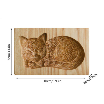 Wooden Cookie Cutter Stamp with Two Piece Press System and Beech Wood Construction