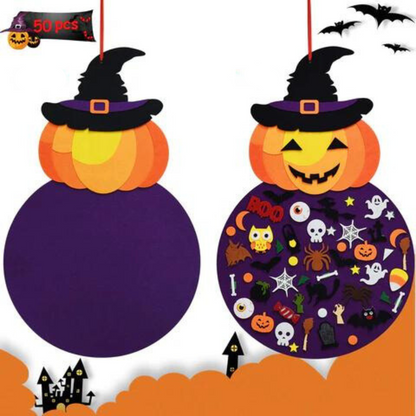 Felt Board Set with 50 Plus Halloween Ornaments