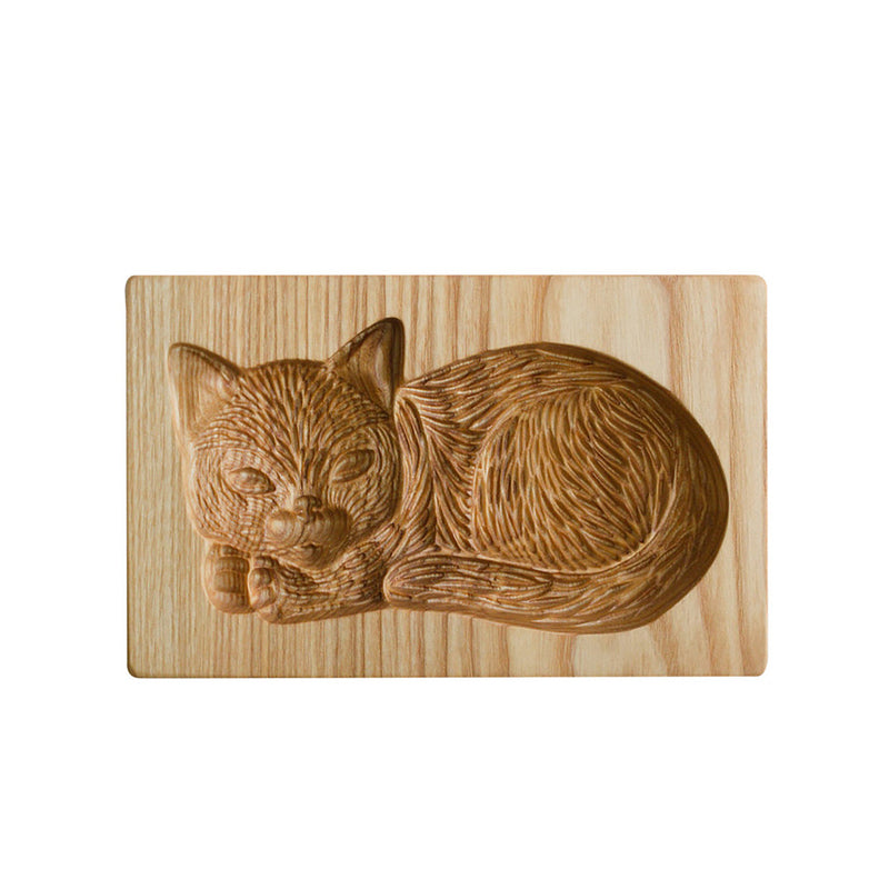 Wooden Cookie Cutter Stamp with Two Piece Press System and Beech Wood Construction