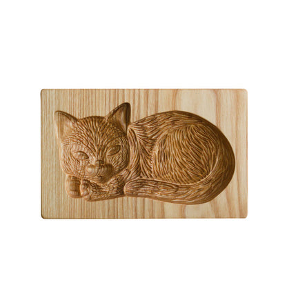 Wooden Cookie Cutter Stamp with Two Piece Press System and Beech Wood Construction