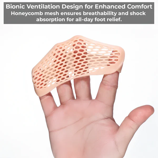 Gel Metatarsal Pads with Ventilation Holes for All Day Foot Comfort