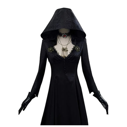High Quality Official Evil Village Vampire Lady Cosplay Outfit