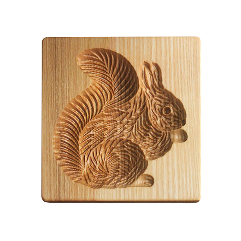 Wooden Cookie Cutter Stamp with Two Piece Press System and Beech Wood Construction