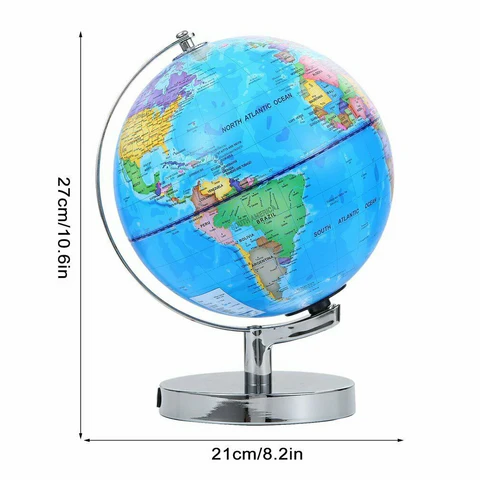 Floating World Globe Night Light with 12 Constellations and Touch Control