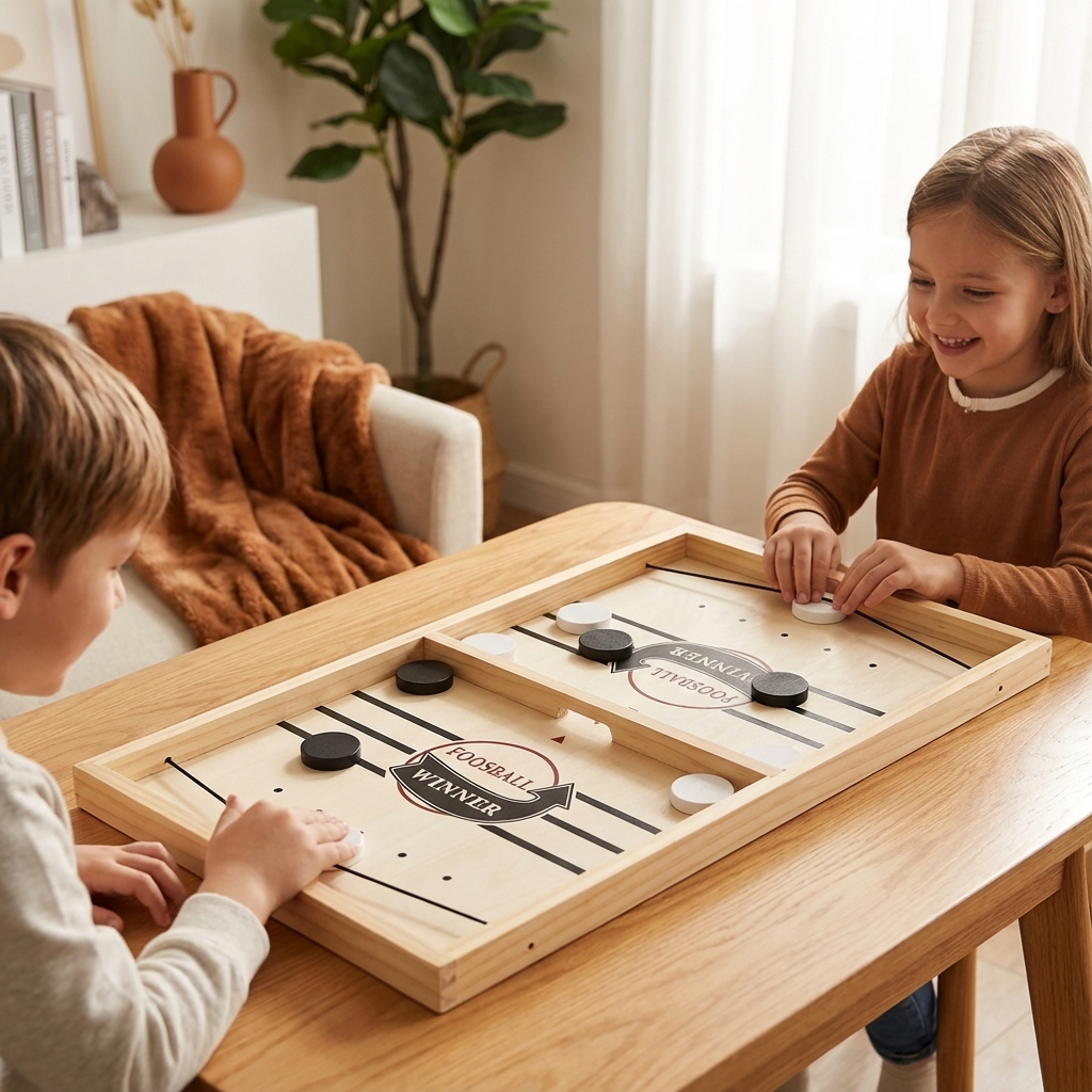 Wooden Catapult Chess Board Game for Family Game Night