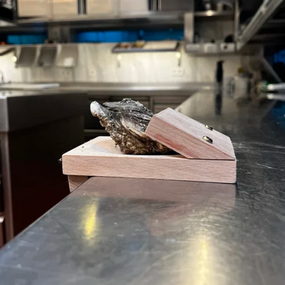 Wood Oyster Clamp Tool for Fast and Secure Shell Opening