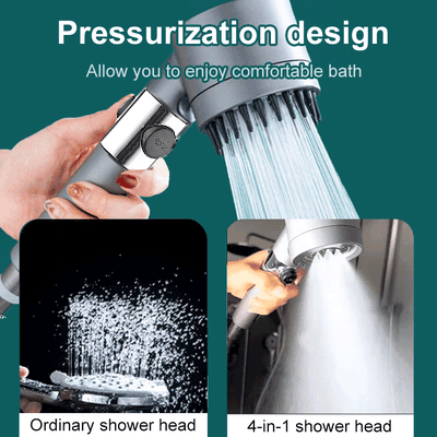 High Pressure Showerhead with 9-Layer Filter and Pause Button