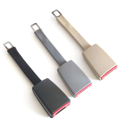 11 Inch Raised Seat Belt Extender with Rigid Stem and Click In Connection in Gray, Black or Beige
