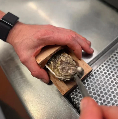 Wood Oyster Clamp Tool for Fast and Secure Shell Opening